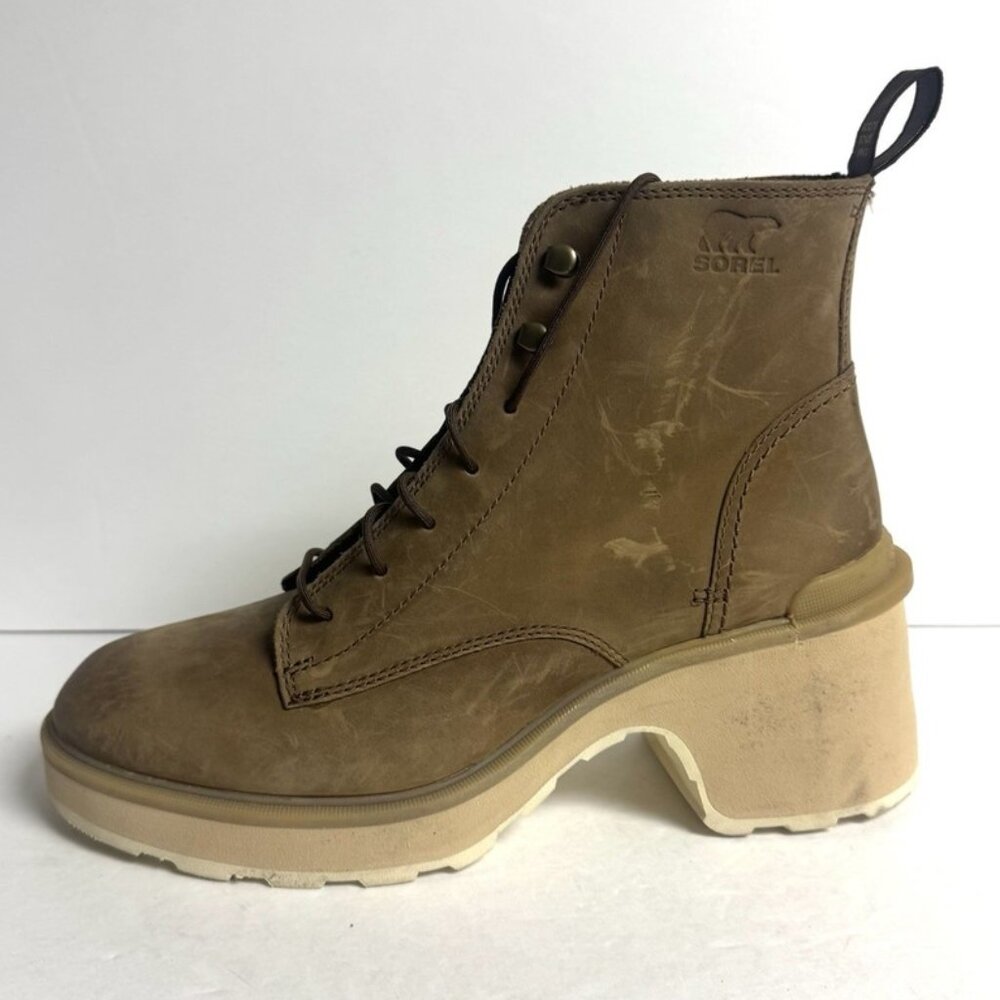 Sorel Women's Hi-Line Heel Lace Boot Brown Size 11 M